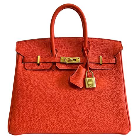 Hermes Birkin 35 Orange for sale 